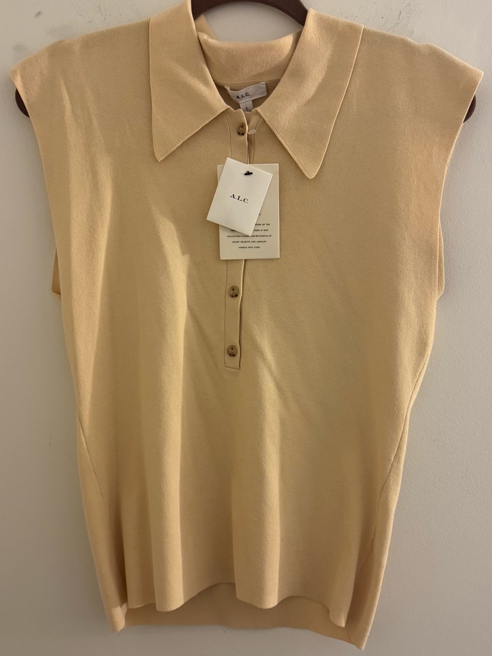 A.L.C. Taylor Knit Top in Beige